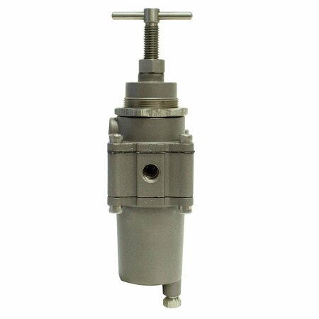 BELLOFRAM PRECISION CONTROLS Stainless Steel Filter Regulator, Manual Drain, 3/8 NPT, 6-60 psi 960-585-000